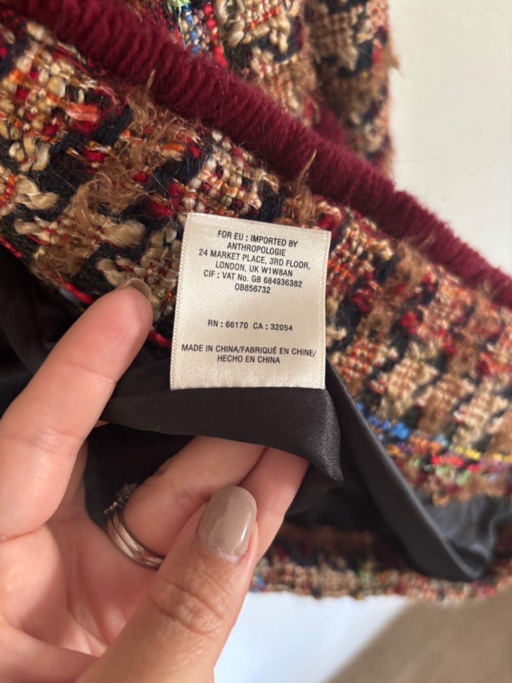 ANTHROPOLOGIE ETT:TWA • Harlequin Tweed Blazer Coat - Picture 7 of 9